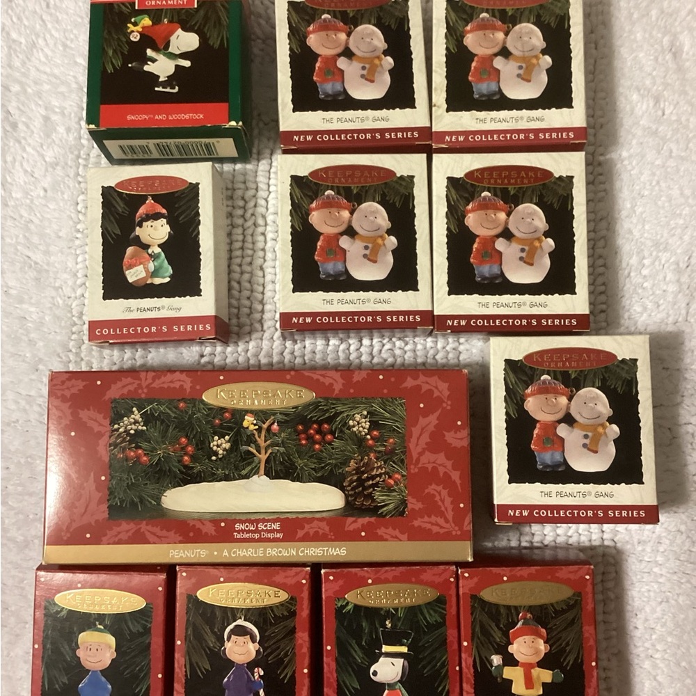 Hallmark Red and Green Holiday Ornaments